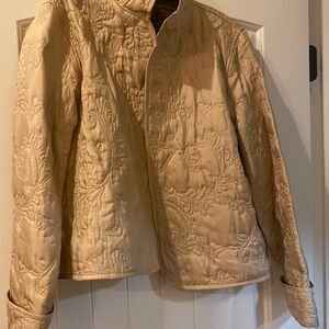 EUC XL Due Per Due Silk Quilted Jacket